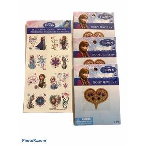 Frozen Anna and Elsa Temporary Tattoo Lot